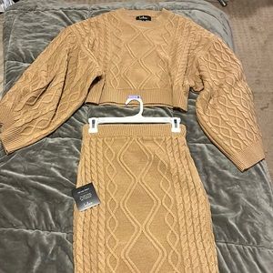 Lulu’s Two Piece Sweater/Skirt set
